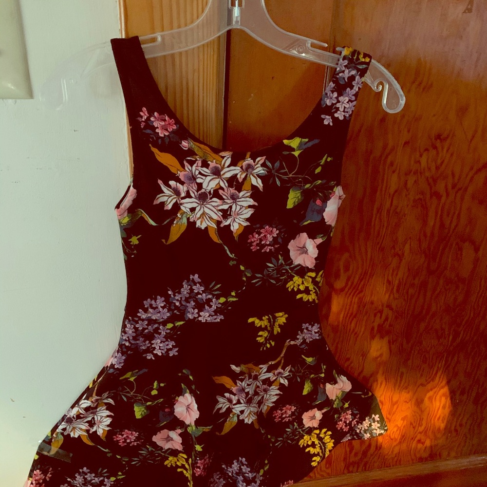 H&M flowered tank dress size 4